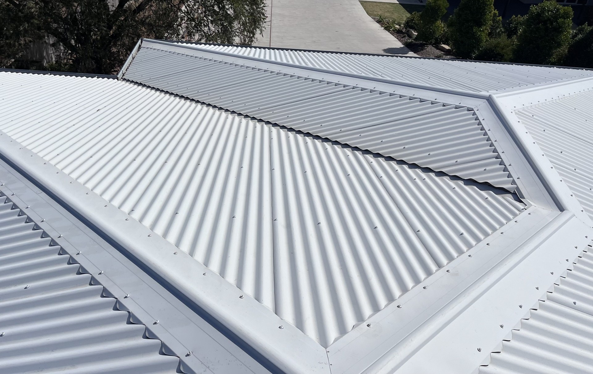 Pressure Washing: Roof pressure clean — after