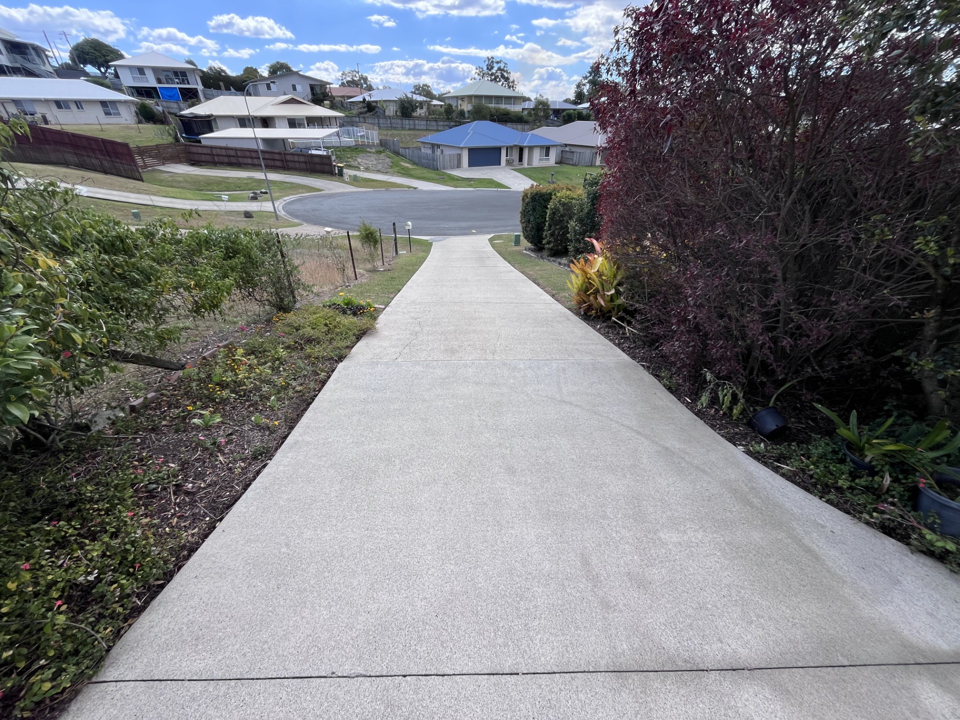 Pressure Washing: Driveway pressure clean — after